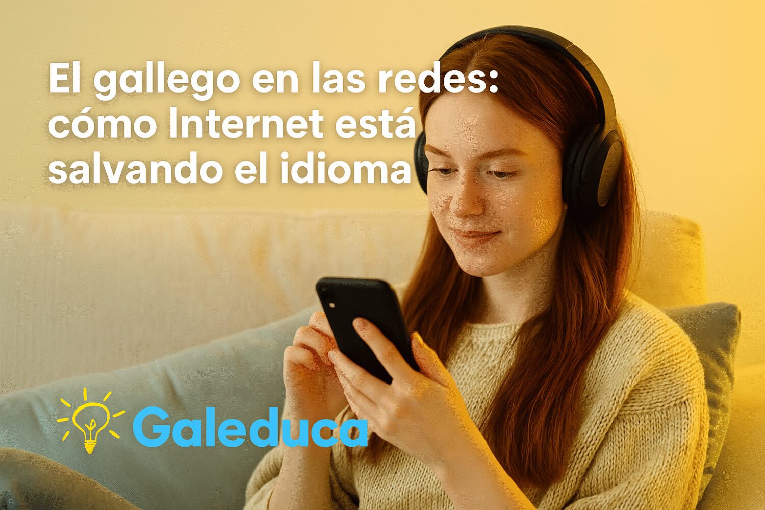 Iconos de redes sociales con la palabra “galego”