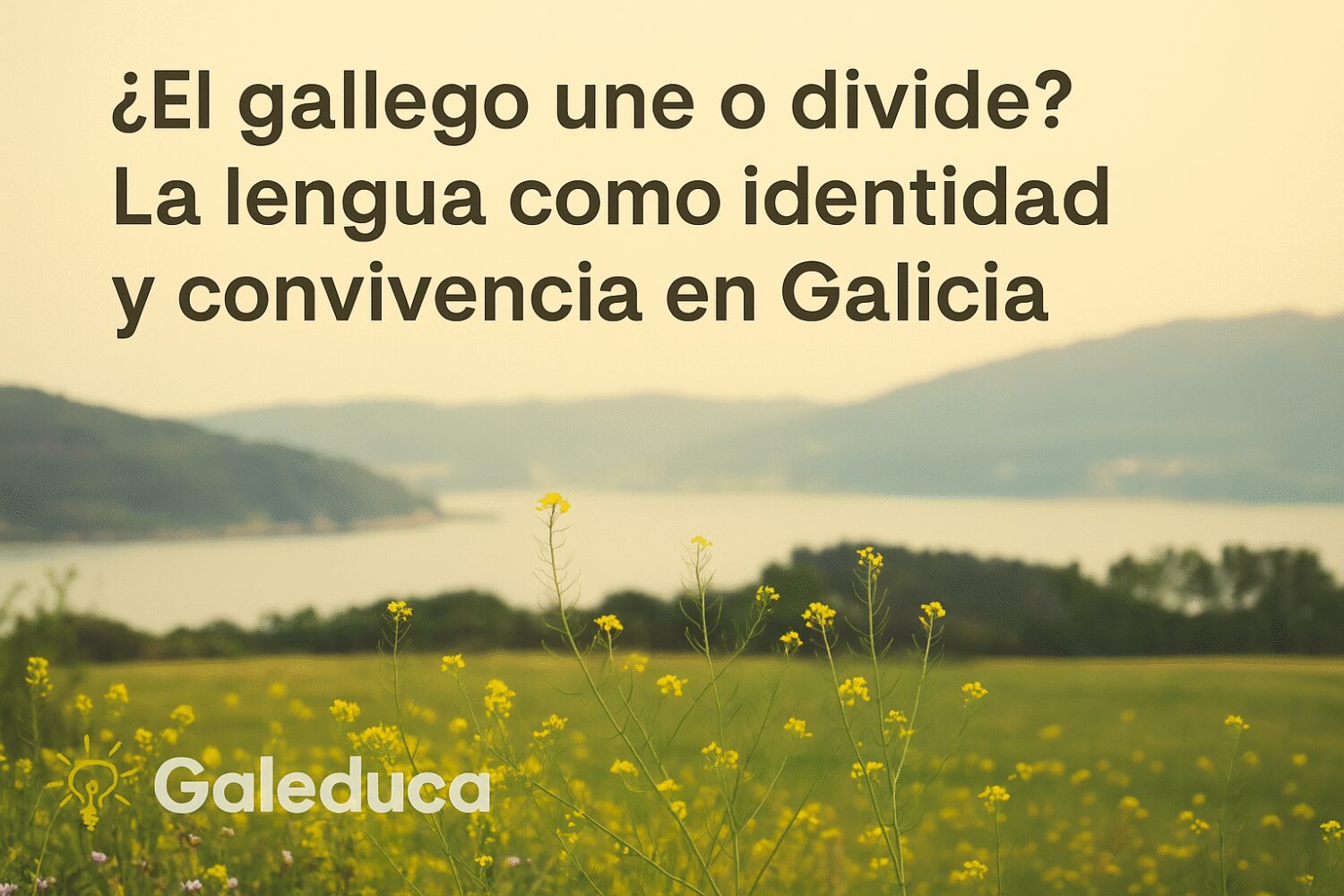 el-gallego-une-o-divide Personas conversando en gallego en una plaza de Galicia